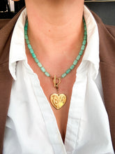 Load image into Gallery viewer, Amazonite Pebble  Knotted Gemstone Necklace
