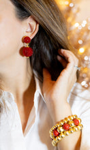 Load image into Gallery viewer, Lantern Lux Earrings | Holiday Red
