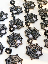 Load image into Gallery viewer, Spooky Spiderweb Halloween Earrings

