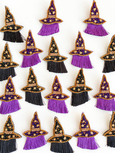 Witch Hat Earrings | Midnight