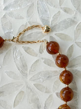 Load image into Gallery viewer, Caramel Resin Round Beads Short Necklace
