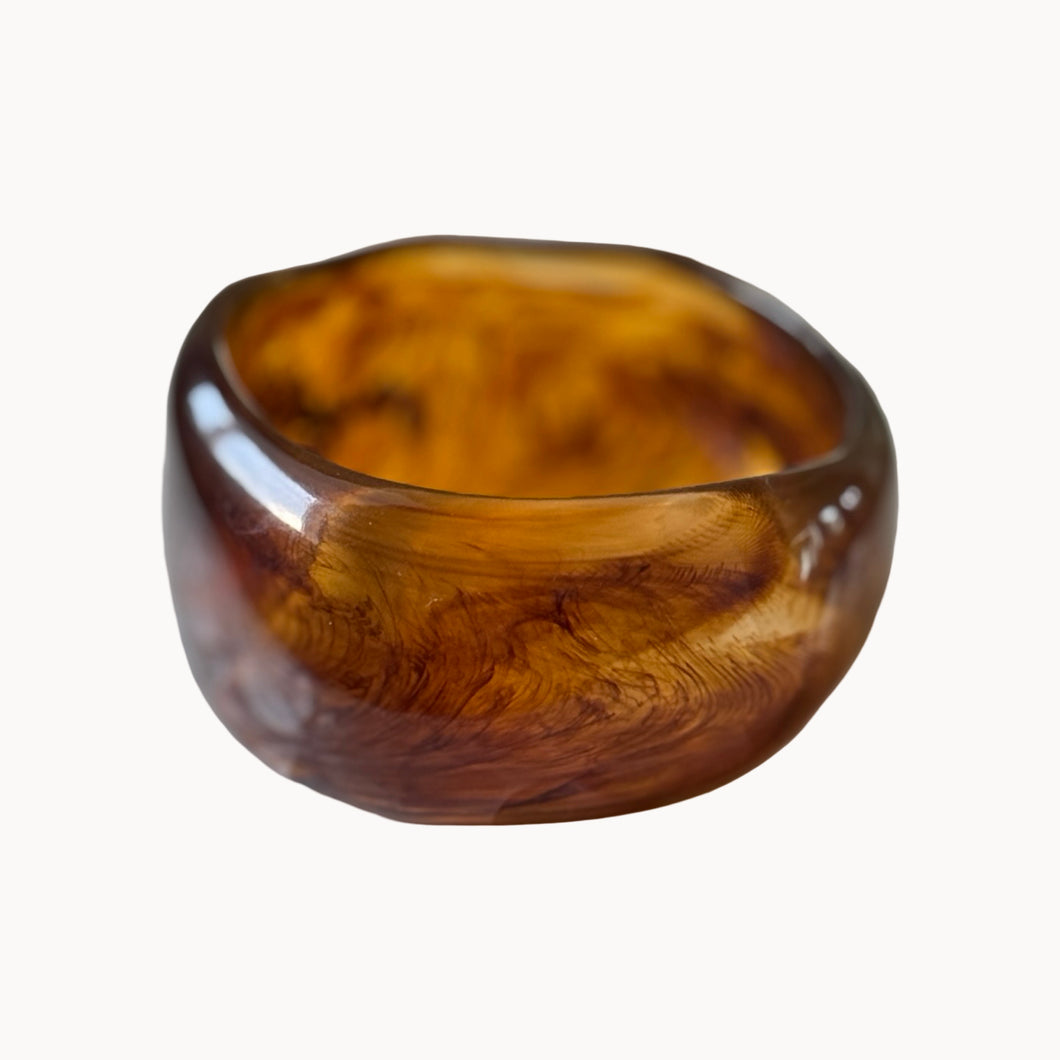 Resin Brown Cuff Bracelet