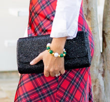 Load image into Gallery viewer, Éloise Beaded Clutch Handbag | Black
