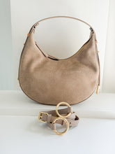 Load image into Gallery viewer, Genoa Suede and Leather Handbag | Champagne
