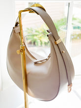 Load image into Gallery viewer, Genoa Suede and Leather Handbag | Champagne
