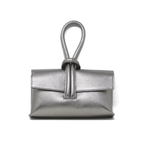 Load image into Gallery viewer, Wrist Leather Handbag | Pewter
