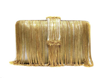 Charger l&#39;image dans la galerie, Gray &amp; Gold Chunky Clutch
