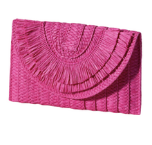 Load image into Gallery viewer, Sarah Palm Clutch Handbag | Light Pink
