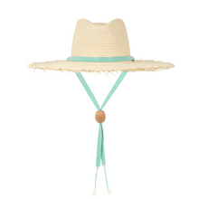 Load image into Gallery viewer, Adriana Wide Brimmed Palm Fringe Hat
