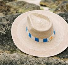 Load image into Gallery viewer, Summer Blues Palm Hat
