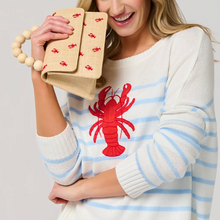 Cargar imagen en el visor de la galería, Main Amore Lobster Raffia Handbag
