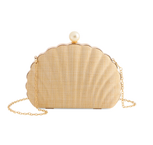 Charger l'image dans la galerie, Seashell Summer Clutch Handbag | Natural
