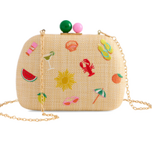 Load image into Gallery viewer, Seaside Raffia Woven Clutch Handbag
