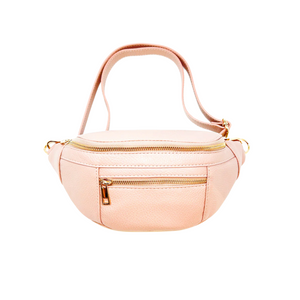 Leather Crossbody Fanny Pack | Nude