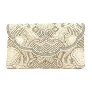 Gold & Silver Marbled Clutch Bag