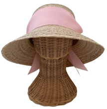 Load image into Gallery viewer, Clemantis Hat with vintage ribbon
