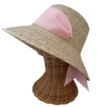 Load image into Gallery viewer, Clemantis Hat with vintage ribbon
