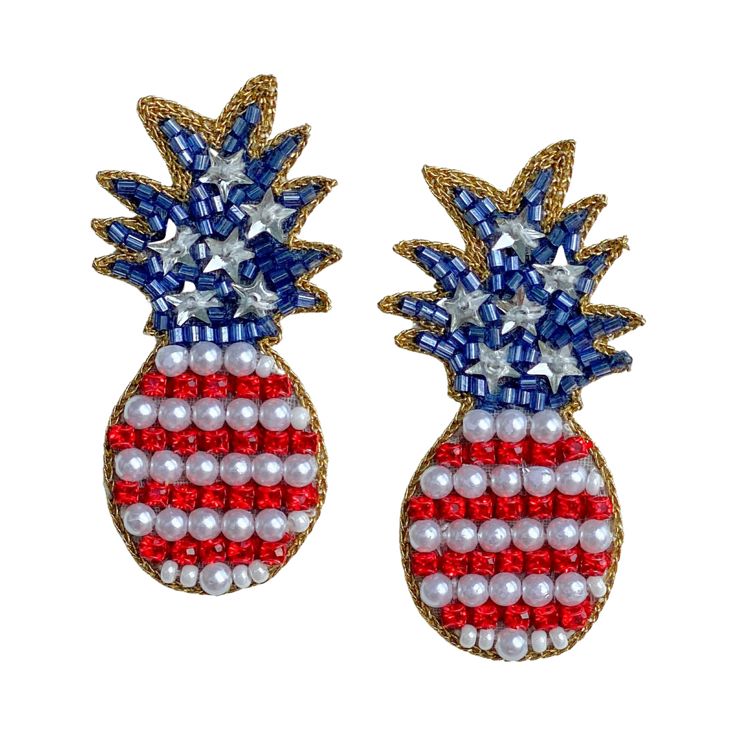 Pineapple Americana Earrings