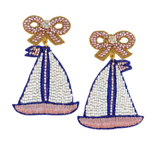 Load image into Gallery viewer, Pretty Sailboat Earrings
