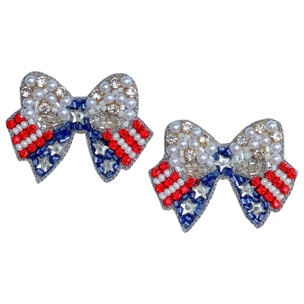 Americana Bow Earrings