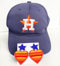Load image into Gallery viewer, Houston Astros Earrings | CLIP-ON
