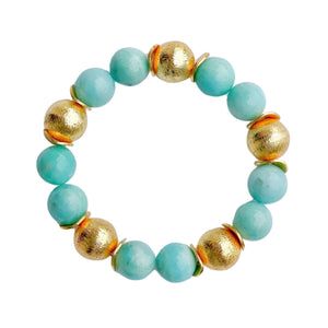 Candace Bracelet Turquoise Jade | 12mm