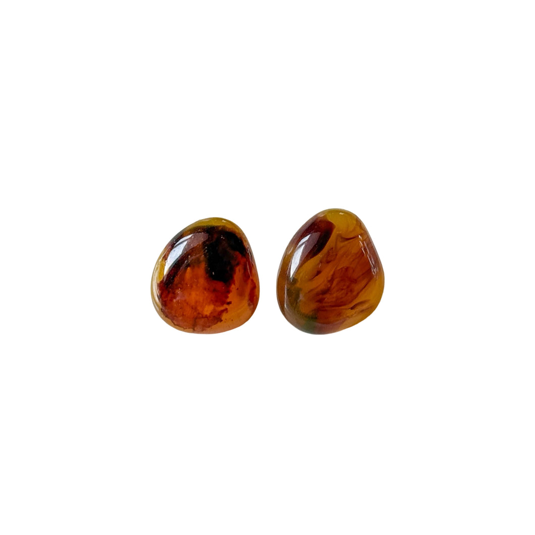 Dainty Small Resin Stud Earrings