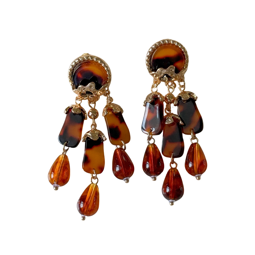 Georgina Brown Resin Earrings