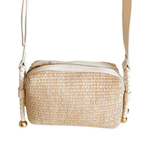 Cargar imagen en el visor de la galería, St. Lucia Cane Crossbody Handbag | Ivory
