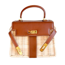Load image into Gallery viewer, Petite Sorrento Wicker Handbag | Brown | PRE-ORDER
