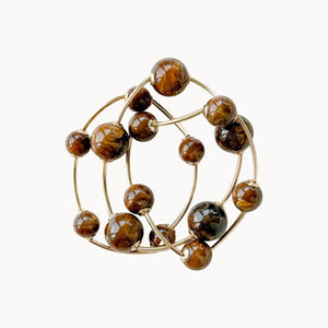 Multi Resin Beads Bracelet | Brown