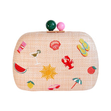 Load image into Gallery viewer, Seaside Raffia Woven Clutch Handbag
