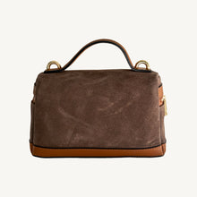 Cargar imagen en el visor de la galería, Perugia Suede and Leather Handbag | Coffee and Brown
