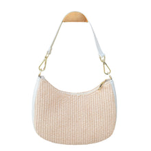 Load image into Gallery viewer, Ella Raffia Shoulder Handbag | Ivory
