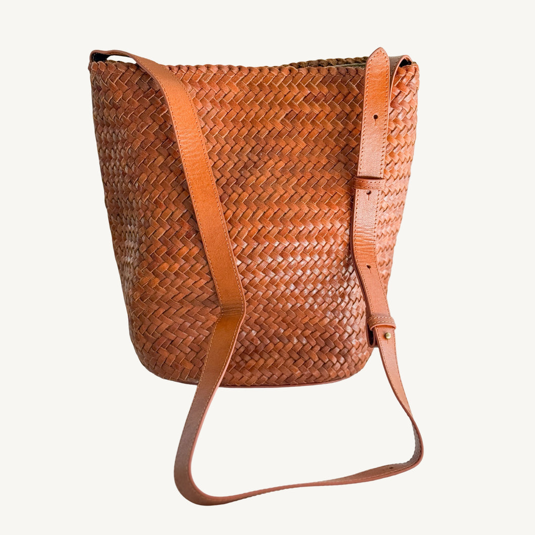 Palermo Shoulder Leather Handbag | Camel