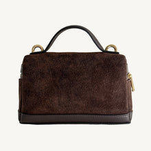 Load image into Gallery viewer, Perugia Suede and Leather Handbag | Chocolate

