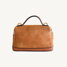 Load image into Gallery viewer, Perugia Suede and Leather Handbag | Camel
