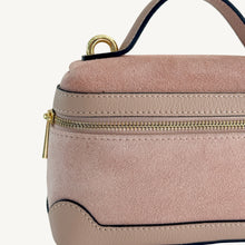 Load image into Gallery viewer, Perugia Suede and Leather Handbag | Pink Blush
