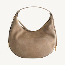 Load image into Gallery viewer, Genoa Suede and Leather Handbag | Champagne
