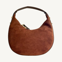 Load image into Gallery viewer, Genoa Suede and Leather Handbag | Cinnamon
