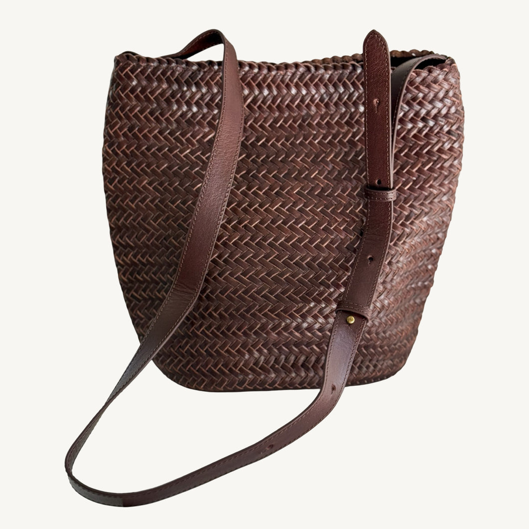 Palermo Shoulder Leather Handbag | Chocolate