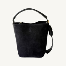 Charger l&#39;image dans la galerie, Milan Suede and Leather Handbag | Black

