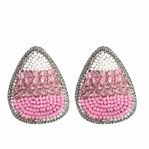 Sweet Pink Candy Corn Earrings