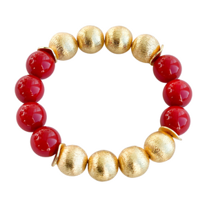 Candace Bracelet Red Christmas | 12mm