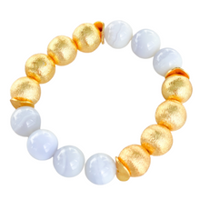 Load image into Gallery viewer, Candace Bracelet Blue Lace Agate  | 12mm
