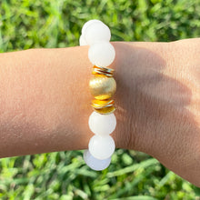 Load image into Gallery viewer, Candace Bracelet White Jade Full | 12mm
