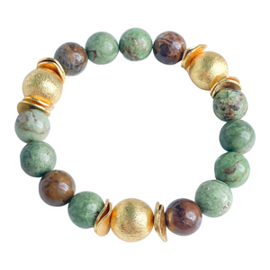 Candace Bracelet Green Opal | 12mm