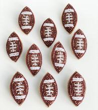 Load image into Gallery viewer, Beaded Football Earrings
