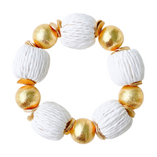 Load image into Gallery viewer, Candace Bracelet White Raffia | 14mm
