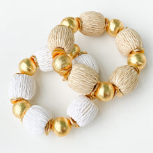 Load image into Gallery viewer, Candace Bracelet Natural Raffia | 14mm
